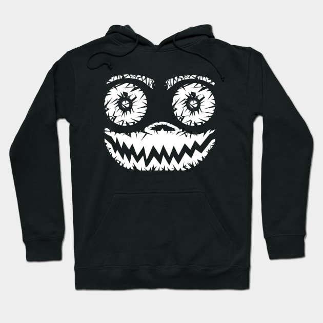 Smiley Face - Scary Scratch Hoodie by ArtsoftheHeart